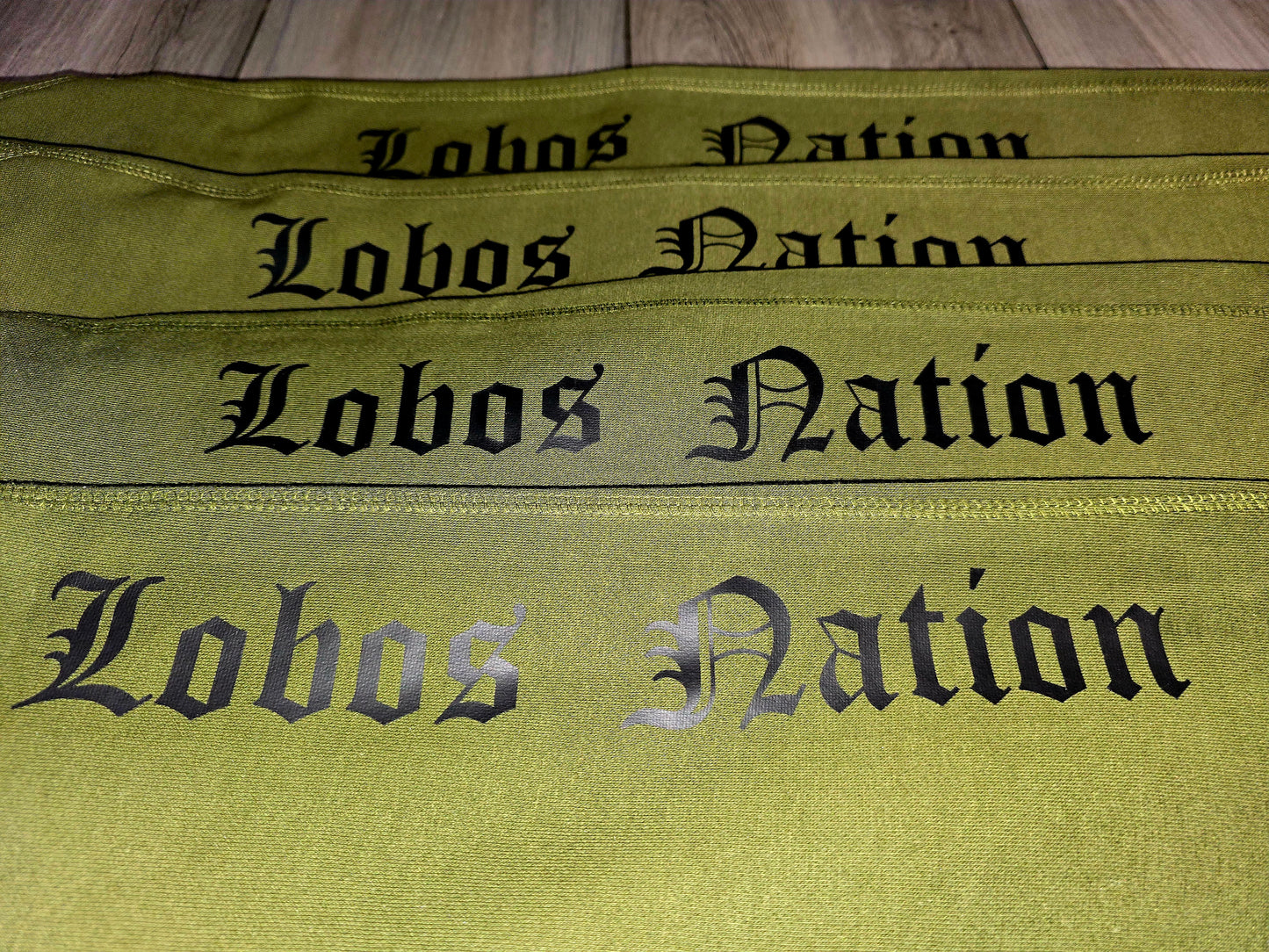 Lobos Nation Green joggers