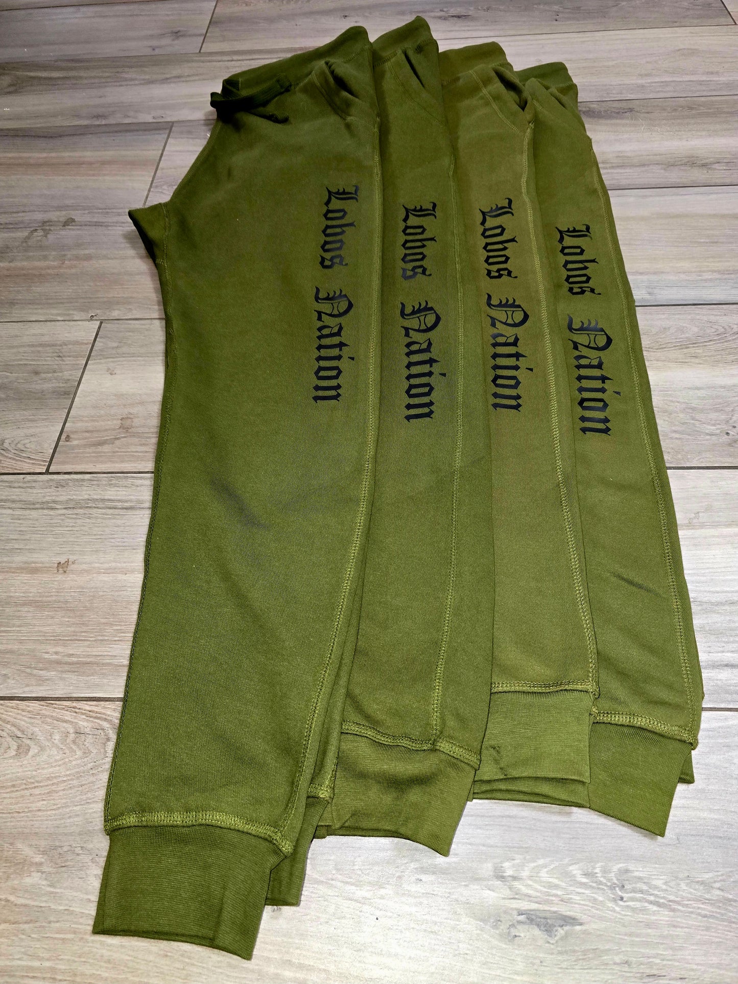 Lobos Nation Green joggers