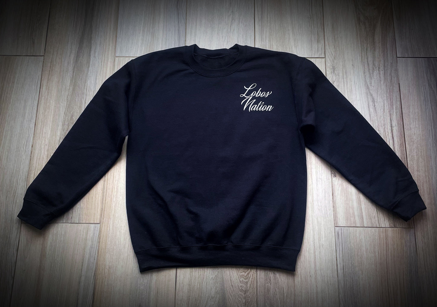 Cursive Crew Neck Sweatshirt