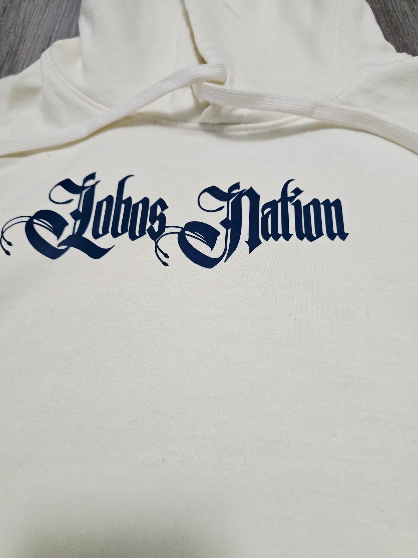 Lobos Nation Off White Soft-Style Hoodie