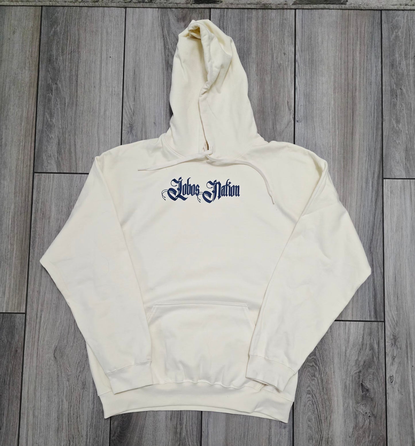 Lobos Nation Off White Soft-Style Hoodie