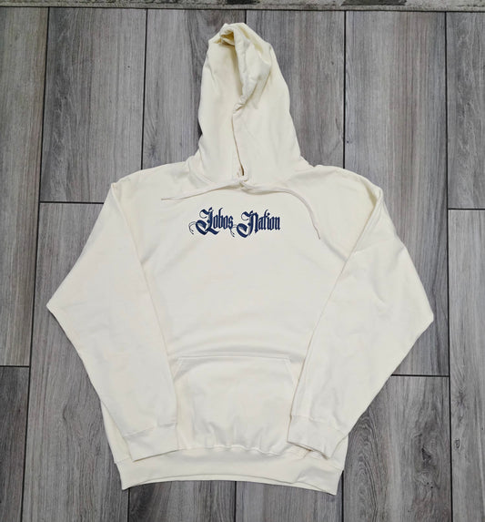 Lobos Nation Off White Soft-Style Hoodie