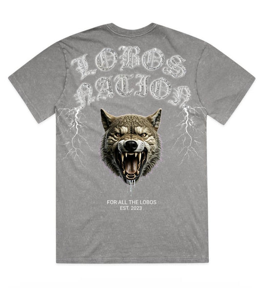 For The Lobos Oversized Washed T Shirt