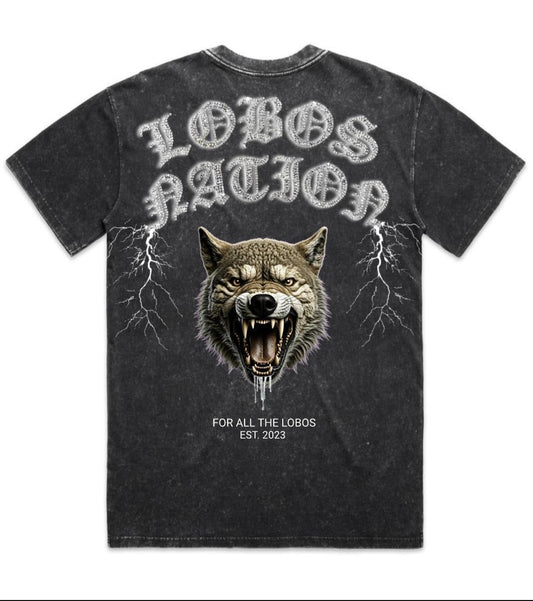 For The Lobos Oversized Washed T Shirt