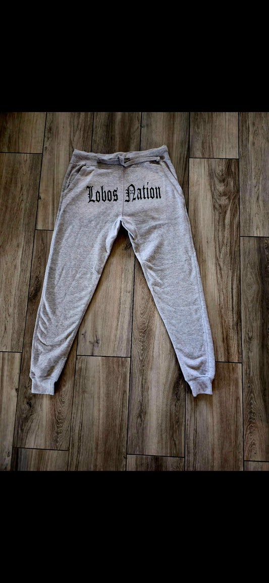 Lobos Nation Grey joggers
