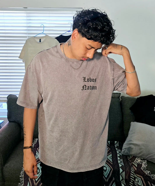 Oversized Sized Washed Traditional T-Shirt